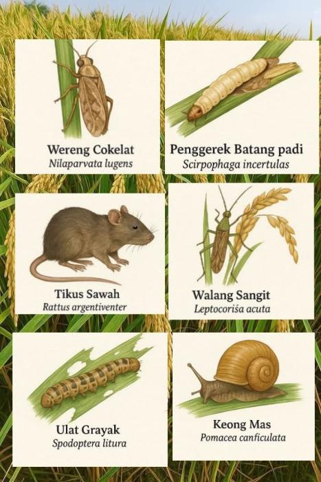 Mengenal Jenis Jenis Hama Pada Tanaman Padi